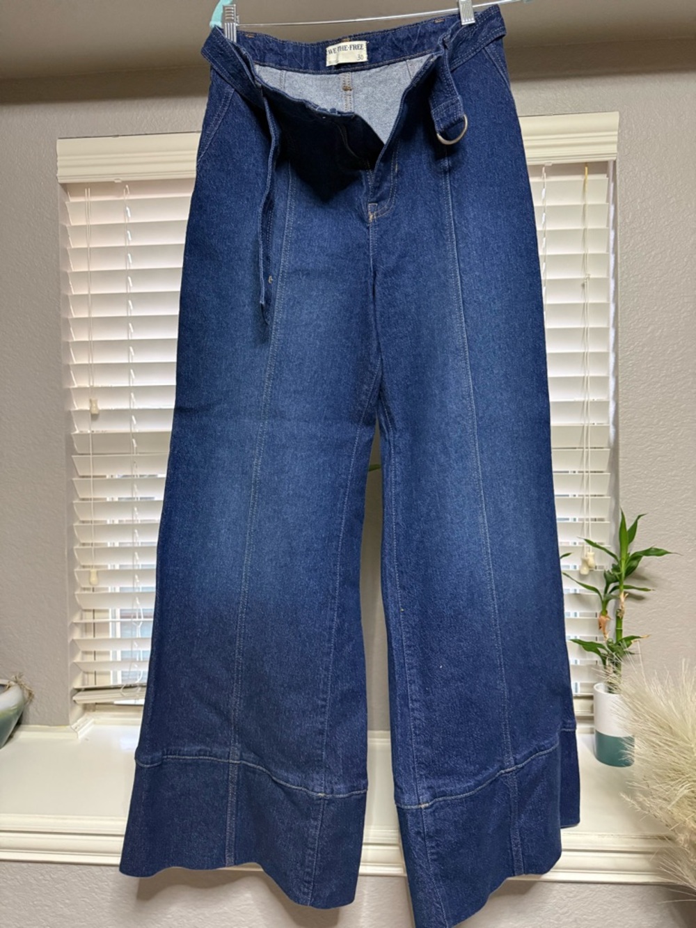 We The Free Two-Tone Blue Denim Jeans